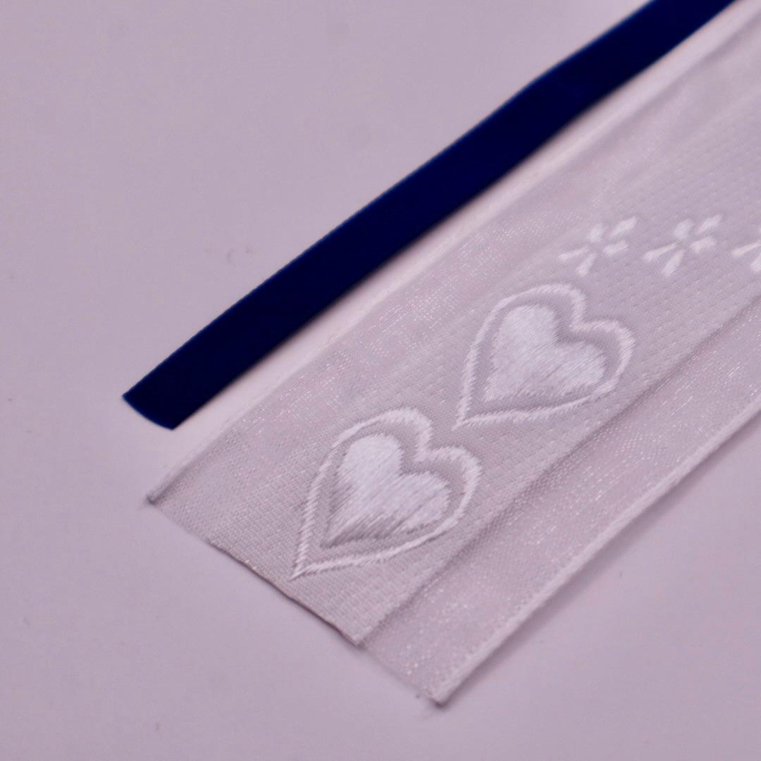 【番号オーダー可能】埼玉西武ライオンズ風カラー　くるみボタンのヘアリボン　クロスステッチ刺繍 | 4枚目